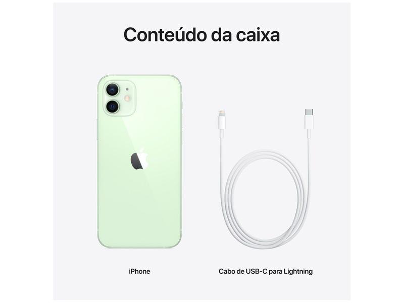 iPhone 12 Apple 64GB Verde 6,1” Câm. Dupla 12MP - iOS - iPhone 12